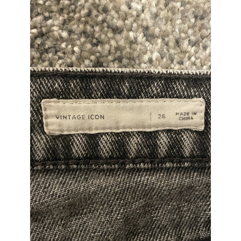 Pacsun Jeans Womens 28 Gray Distressed Fashion Zipper High Rise Grunge Y2K - Picture 7 of 10